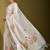 White digital print linen bollywood saree with blouse piece for women