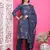 navy blue muslin digital printed dress material