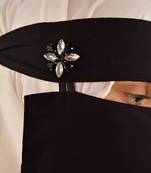 black rhinestone diamond naqab