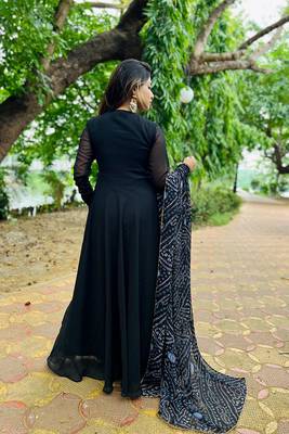 Onyx black anarkali 6