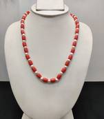 Taiwan coral with natural fresh water pearls necklace