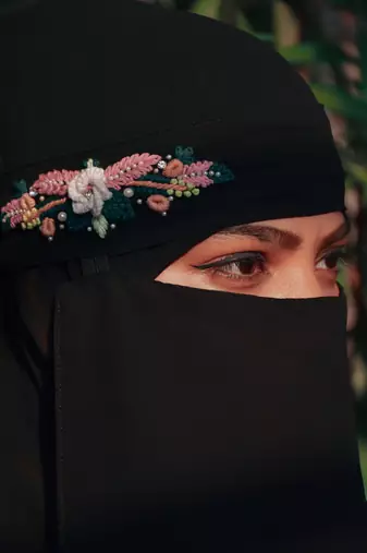 black partywear | luxury | handwork premium naqab