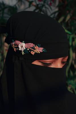 black partywear | luxury | handwork premium naqab 1