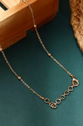 Elegant Triple Jhumki Necklace with Black Beads & Pearl Accents