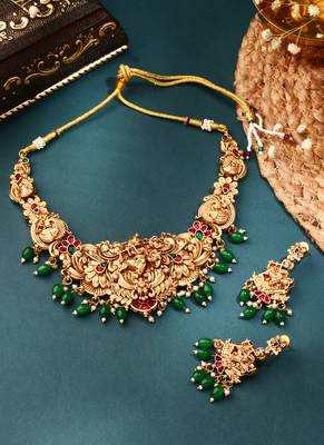 Divine Peacock Gold-Plated Necklace 1