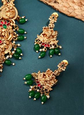 Divine Peacock Gold-Plated Necklace 2