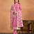 Pink color  faux georgette salwar suits with faux georgette dupatta