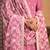 Pink color  faux georgette salwar suits with faux georgette dupatta