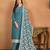 Blue color  faux georgette salwar suits with faux georgette dupatta