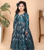 Embroidery Green Anarkali