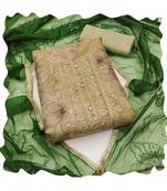 Handcrafted ethnic beige colour art silk salwar kameez for graceful floral looks in girlish style