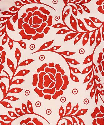 Red printed poly rayon short kurti for women and girls 5