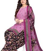 Diamond women printed unstitched crepe salwar suit material