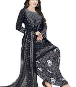 Diamond women printed unstitched crepe salwar suit material