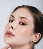 Baguette cut emerald sapphire hoop earrings - 925 sterling silver