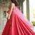 wondrous rose pink sequined georgette lehenga set choli with dupatta