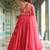 wondrous rose pink sequined georgette lehenga set choli with dupatta