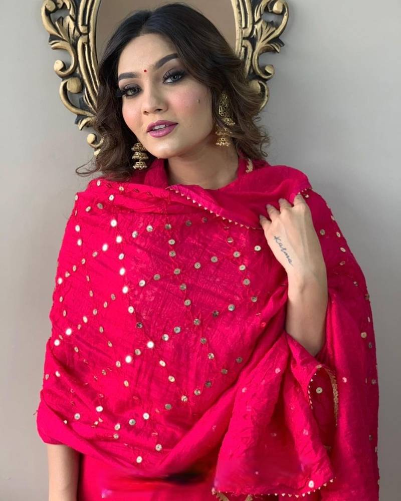 Sequence Embroidered Work Slub Rayon Fabric Straight Kurta, Pant and Dupatta Set