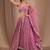 pink sequins georgette lehenga set choli with dupatta