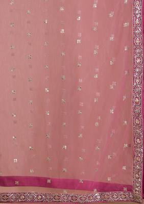 pink sequins georgette lehenga set choli with dupatta 9