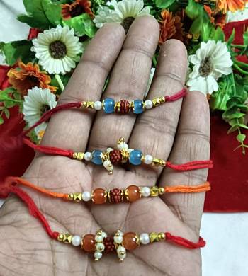Bhaiya  bhabhi rakhi combo with roli and chawal 1