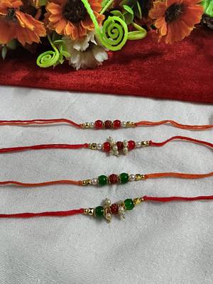 Bhaiya  bhabhi rakhi combo with roli and chawal 2