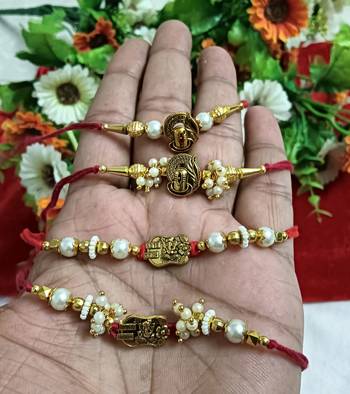 Bhaiya  bhabhi rakhi combo with roli and chawal 1