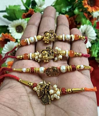 Bhaiya  bhabhi rakhi combo with roli and chawal 1