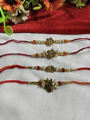 Bhaiya  bhabhi rakhi combo with roli and chawal 2