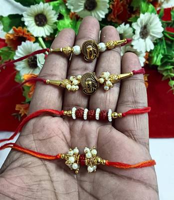 Bhaiya  bhabhi rakhi combo with roli and chawal 1