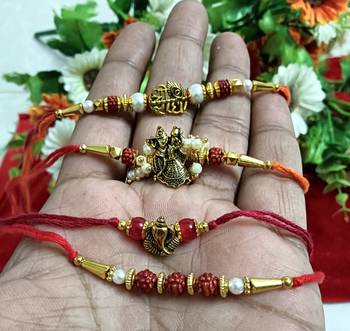 Bhaiya  bhabhi rakhi combo with roli and chawal 1