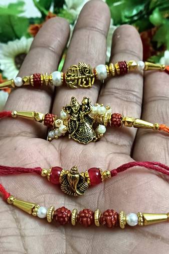 Bhaiya  bhabhi rakhi combo with roli and chawal