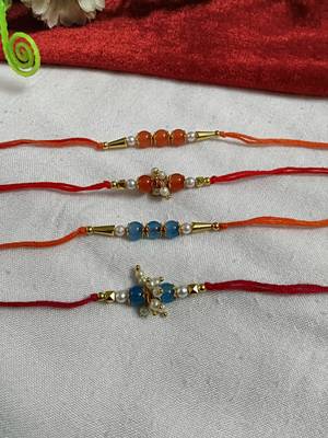 Bhaiya  bhabhi rakhi combo with roli and chawal 2