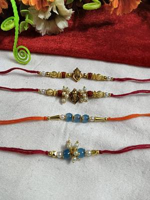 Bhaiya  bhabhi rakhi combo with roli and chawal 2