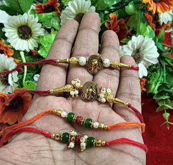 Bhaiya  bhabhi rakhi combo with roli and chawal 1