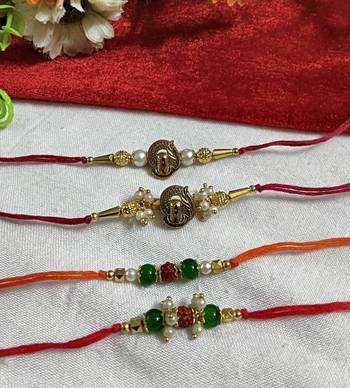 Bhaiya  bhabhi rakhi combo with roli and chawal 2