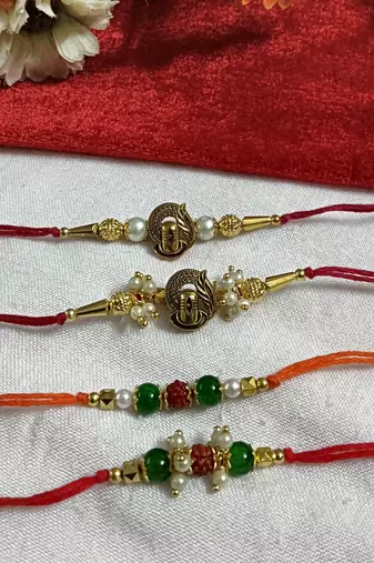 Bhaiya  bhabhi rakhi combo with roli and chawal