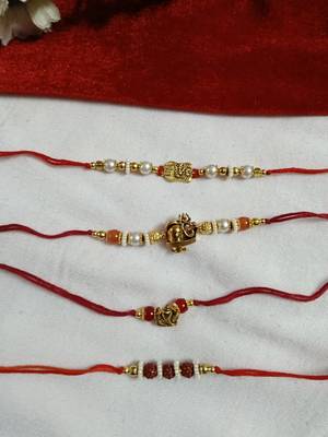 Bhaiya  bhabhi rakhi combo with roli and chawal 2