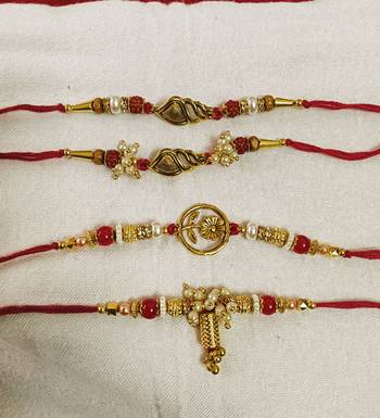 Bhaiya  bhabhi rakhi combo with roli and chawal 2