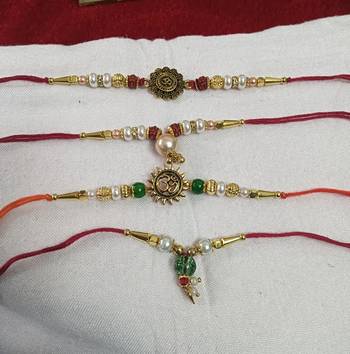 Bhaiya  bhabhi rakhi combo with roli and chawal 2