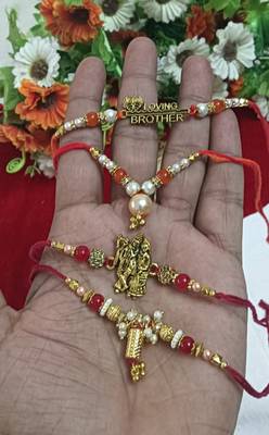 Bhaiya  bhabhi rakhi combo with roli and chawal 1