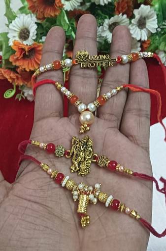 Bhaiya  bhabhi rakhi combo with roli and chawal