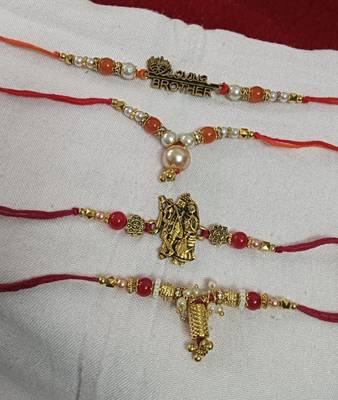 Bhaiya  bhabhi rakhi combo with roli and chawal 2