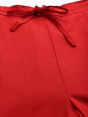 Casual plain flare calf length palazzo 5
