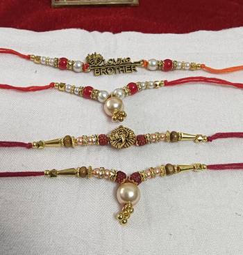Bhaiya  bhabhi rakhi combo with roli and chawal 2
