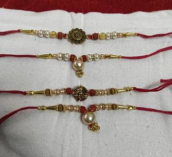 Bhaiya  bhabhi rakhi combo with roli and chawal 2