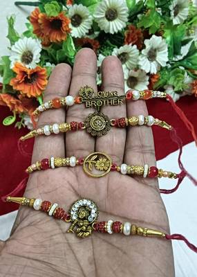 Bhaiya  bhabhi rakhi combo with roli and chawal 1