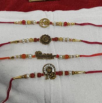 Bhaiya  bhabhi rakhi combo with roli and chawal 2