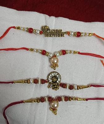 Bhaiya  bhabhi rakhi combo with roli and chawal 2
