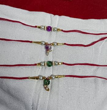 Bhaiya  bhabhi rakhi combo with roli and chawal 2